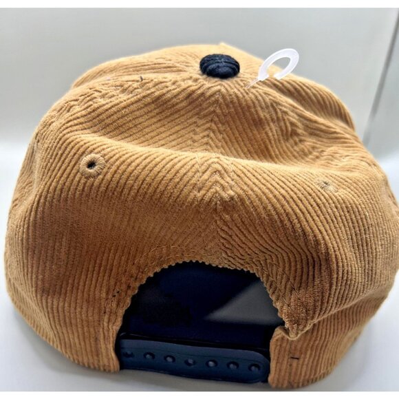 Chicago Bulls Hat Cap Snap Back Men One Size Tan NBA Basketball New Era Corduroy - Picture 3 of 8